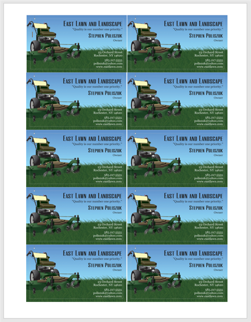 Print out your business cards!!